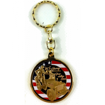 Enamelled Key Ring : Jeep -...