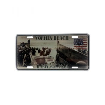 License Plate : Omaha Beach...