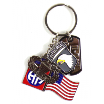 Enamelled key ring : 101st...