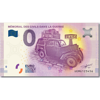 Billet Euro Souvenir -...