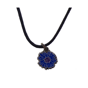 Necklace : cornflower