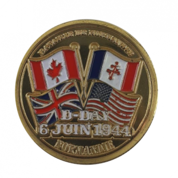 Colored Coin - 4 Flags D-Day 🔴