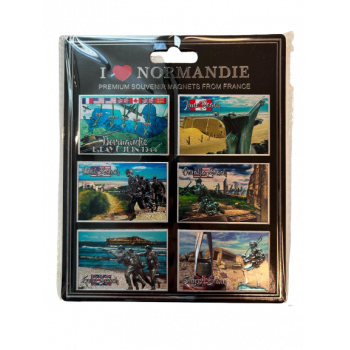 Set 6 magnets Normandie