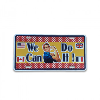 Plate : We Can Do It