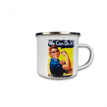 Mug émaillé "We Can Do It!"