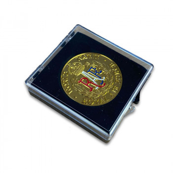 Médaille avec boîtier :...