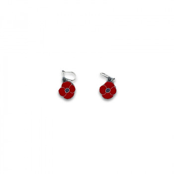 Boucles d'oreille Coquelicot