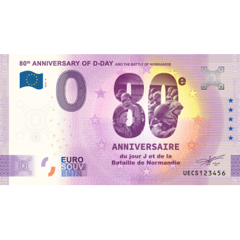 Billet Euro souvenir - 80...