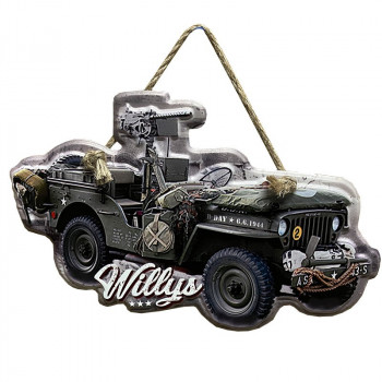 Metal plate: Jeep
