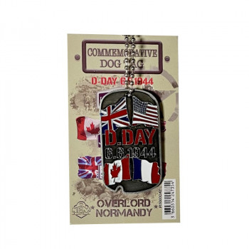Dog Tag - D.Day drapeaux