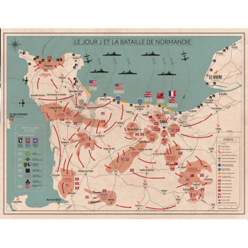 Carte historique - Bataille...