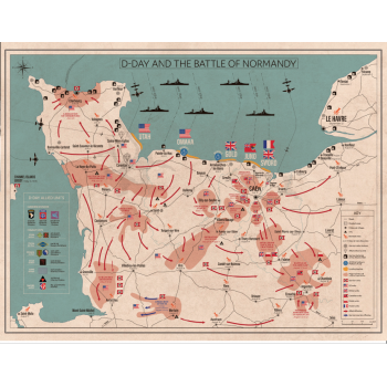 Historical Map - D-Day and...