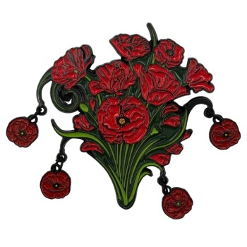 Magnet émail : Bouquet de...
