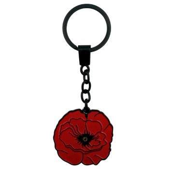 Porte-clés : Coquelicot noir