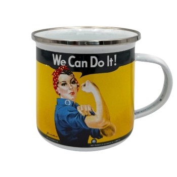 Mug émaillé "We Can Do It!"