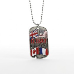 Dog Tag - D.Day drapeaux