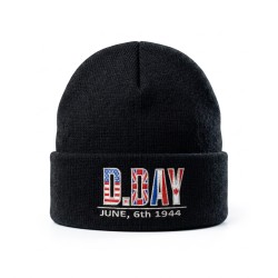 D-Day flags beanie